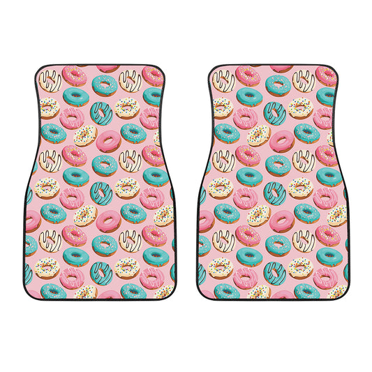 Cute Donut Pattern Print Front Car Floor Mats