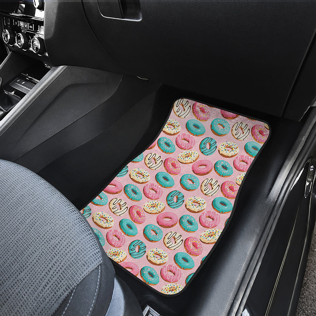 Cute Donut Pattern Print Front Car Floor Mats