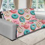 Cute Donut Pattern Print Futon Protector