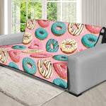 Cute Donut Pattern Print Futon Protector