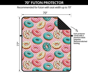 Cute Donut Pattern Print Futon Protector