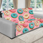 Cute Donut Pattern Print Futon Protector