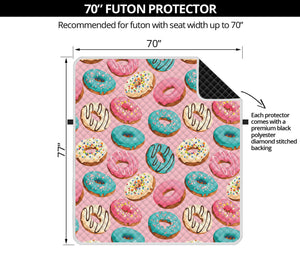 Cute Donut Pattern Print Futon Protector