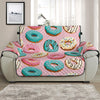 Cute Donut Pattern Print Half Sofa Protector