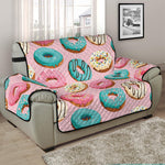 Cute Donut Pattern Print Half Sofa Protector