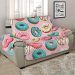 Cute Donut Pattern Print Half Sofa Protector