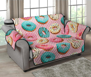 Cute Donut Pattern Print Loveseat Protector