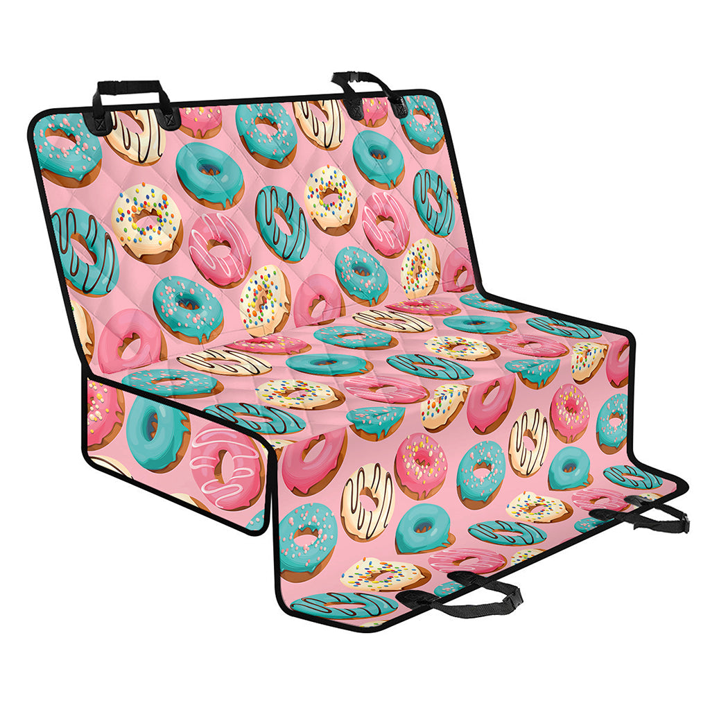 Cute Donut Pattern Print Pet Car Back Seat Cover