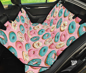 Cute Donut Pattern Print Pet Car Back Seat Cover