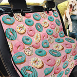 Cute Donut Pattern Print Pet Car Back Seat Cover