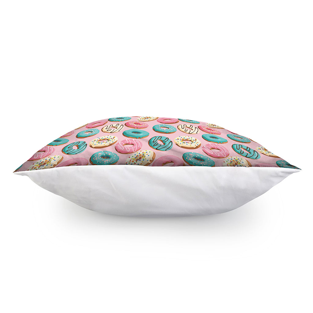 Cute Donut Pattern Print Pillow Cover