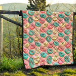 Cute Donut Pattern Print Quilt