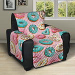 Cute Donut Pattern Print Recliner Protector