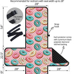 Cute Donut Pattern Print Recliner Protector