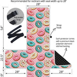 Cute Donut Pattern Print Recliner Protector