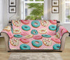 Cute Donut Pattern Print Sofa Protector