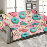 Cute Donut Pattern Print Sofa Protector