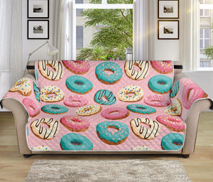 Cute Donut Pattern Print Sofa Protector