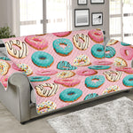 Cute Donut Pattern Print Sofa Protector