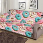 Cute Donut Pattern Print Sofa Protector