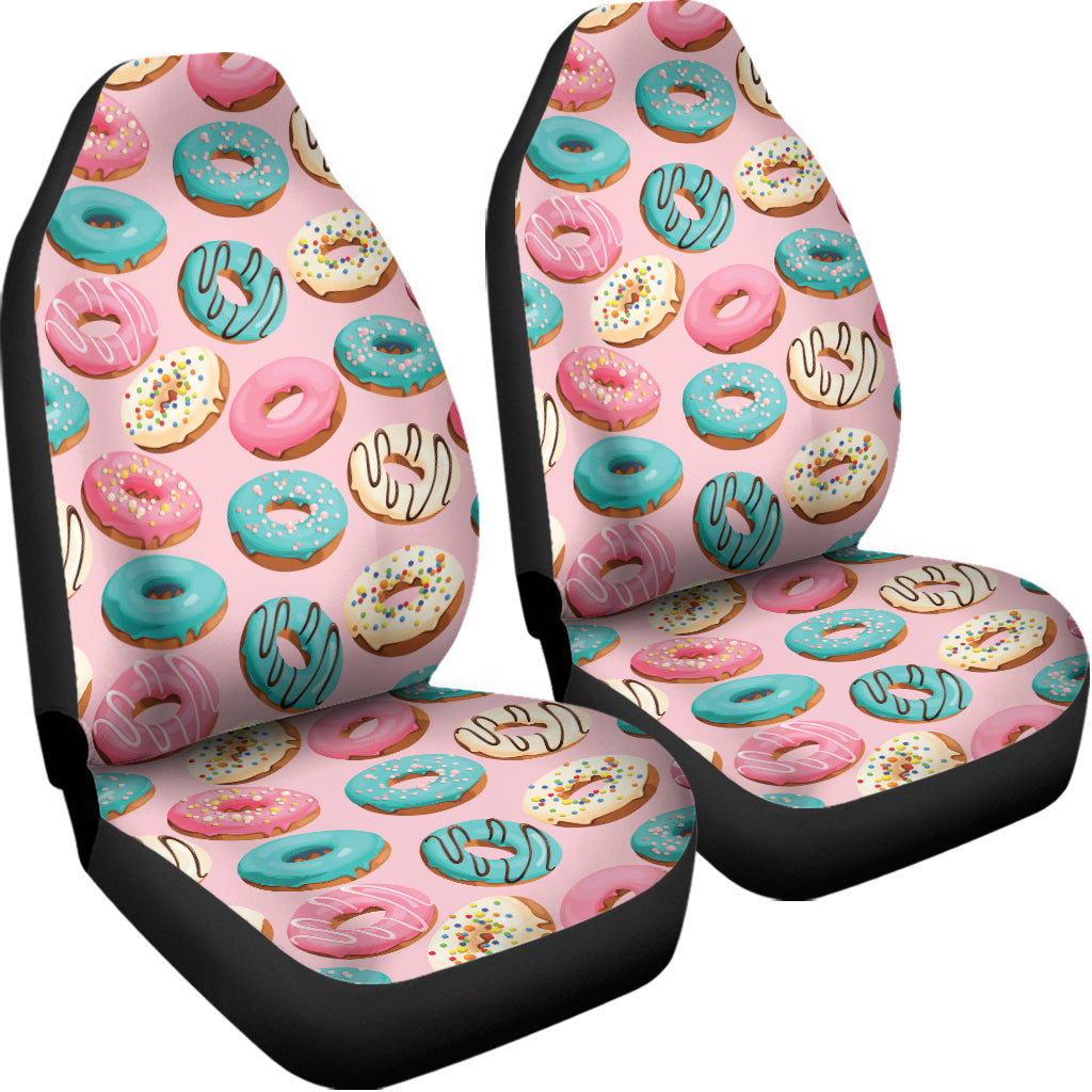 Cute Donut Pattern Print Universal Fit Car Seat Covers