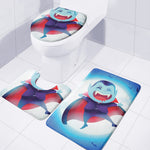 Cute Dracula Print 3 Piece Bath Mat Set
