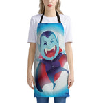 Cute Dracula Print Apron