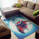 Cute Dracula Print Area Rug
