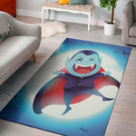 Cute Dracula Print Area Rug