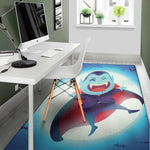Cute Dracula Print Area Rug
