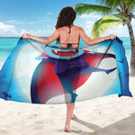 Cute Dracula Print Beach Sarong Wrap