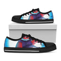 Cute Dracula Print Black Low Top Sneakers