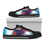 Cute Dracula Print Black Low Top Shoes 