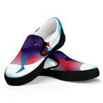 Cute Dracula Print Black Slip On Shoes