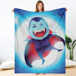 Cute Dracula Print Blanket