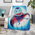 Cute Dracula Print Blanket