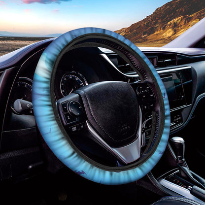 Cute Dracula Print Car Steering Wheel Cover