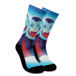 Cute Dracula Print Crew Socks