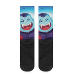 Cute Dracula Print Crew Socks