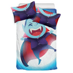 Cute Dracula Print Duvet Cover Bedding Set