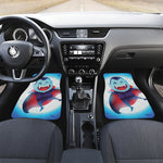 Cute Dracula Print Front and Back Car Floor Mats