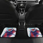 Cute Dracula Print Front and Back Car Floor Mats