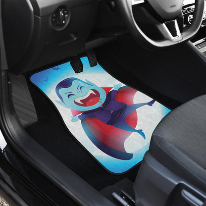 Cute Dracula Print Front Car Floor Mats