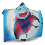 Cute Dracula Print Hooded Blanket