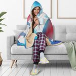 Cute Dracula Print Hooded Blanket