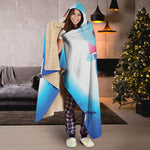 Cute Dracula Print Hooded Blanket