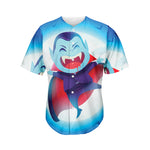 Cute Dracula Print Men's Baseball Jersey