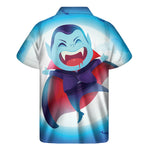 Cute Dracula Print Men's Short Sleeve Shirt