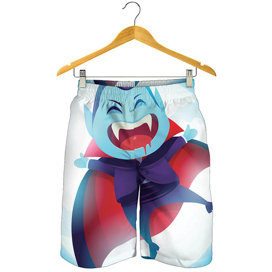 Cute Dracula Print Men's Shorts