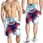 Cute Dracula Print Men's Shorts